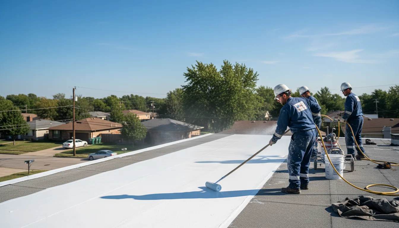 Commercial roof coating in Davis, OK near me